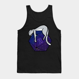 Sleepy Galaxy Kitty Tank Top